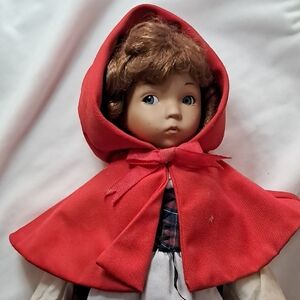 Red Riding Hood Porcelain Doll